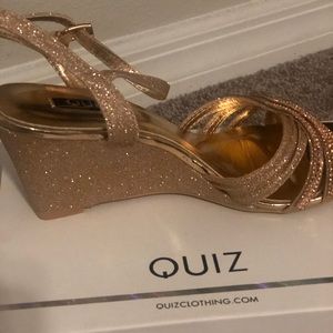 Rose Gold Strappy Heels